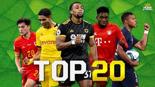 Top 20 Fastest Football Players 2020 [upl. by Esemaj]