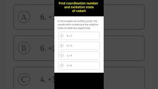 Find coordination number and oxidation state of cobalt [upl. by Garlinda]