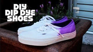 DIY Dip Dye Shoes [upl. by Elyssa]