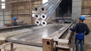 Hot Dip Galvanizing Dipping Process in action [upl. by Sunda288]