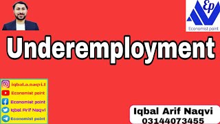 Underemployment  EconomistPoint [upl. by Aivalf]