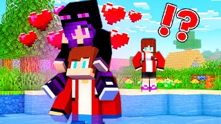 MAIZEN  JJ Met Endergirl in Village and Save Her HOUSE  Minecraft Animation JJ amp Mikey [upl. by Kciredohr]