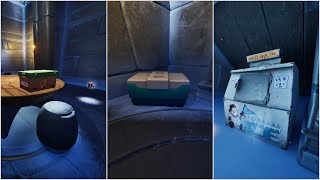 were to search Ice machines produce boxes or coolers quest guide for Fortnite Chapter 4 season 2 [upl. by Kimmel]