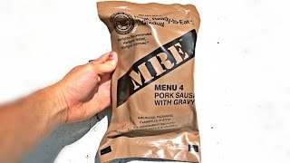 Testing US Military MRE Meal Ready to Eat [upl. by Idnahs221]