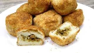 How to make Rellenos de Papa or Stuffed Potato Balls in an Air Fryer [upl. by Franny]