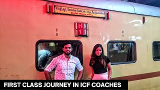 NILGIRI EXPRESS FIRST CLASS AC Coupe Train Journey in ICF Coaches [upl. by Imailiv551]