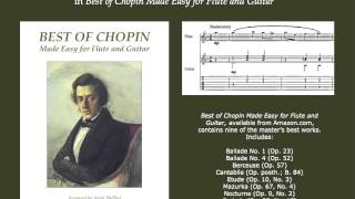 Chopins quotMazurkaquot Op 67 No 4 for flute and guitar [upl. by Delfine]