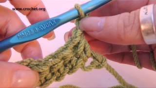 Learn to Crochet Half Double Crochet hdc Left Handed [upl. by Esiouqrut659]