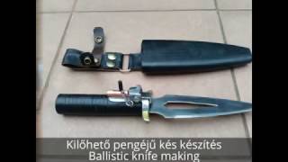 Homemade ballistic knife making and shooting [upl. by Simpson]