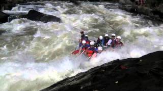 Upper Gauley River  Pillow Rock  Class VI  West Virginia Whitewater Rafting [upl. by Elder]