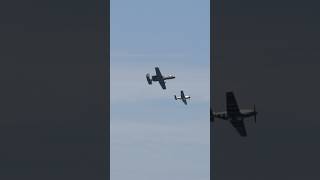 A10 and P51 Mustang Flyby [upl. by Noroj130]