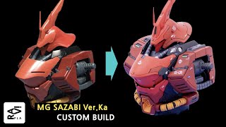 Gunpla Custom Build  SAZABI VerKa BODY UNIT [upl. by Eserahs]