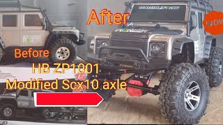 HB ZP1001 upgrade and modified scx10 axle austar gearbox hb hbzp1001 Anddy 2310 [upl. by Farman140]