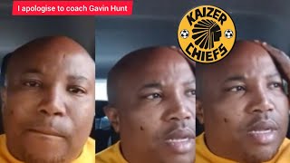 Kabelo GPI apologise to Gavin Hunt [upl. by Satterlee440]