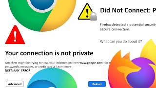 Your connection is not private fix  Chrome Firefox Edge Windows [upl. by Soisinoid472]