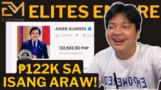 ELITES EMPIRE KUMITA AKO NG 122K PESOS IN ONE DAY  JUNER ALMEROL [upl. by Baram595]