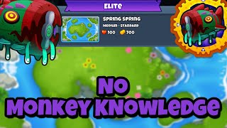 Elite Bloonarius Tutorial  No Monkey Knowledge  Spring Spring  BTD6 [upl. by Adleremse]