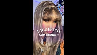 COMO FAZER FRANJA EM LACE FRONT SINTÉTICA IZALU LACE FRONT [upl. by Valerlan20]