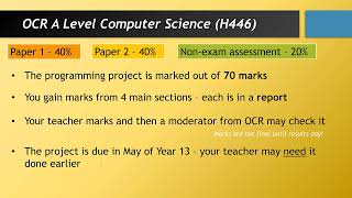 How Do I Complete the OCR A Level Computer Science NEA [upl. by Willis]