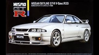 日産 R33スカイラインGT R ニスモ フジミ ようこかわちゃんの部屋 プラモデル [upl. by Duval]