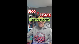 Pico y placa fines de semana 🤬🥵Confirman cambio [upl. by Alaecim438]