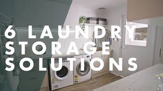 6 Laundry Storage Solutions  Bunnings Warehouse [upl. by Eedolem]