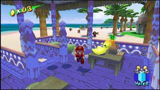 Super Mario Sunshine  Gelato Beach 100Coin Shine [upl. by Niak]