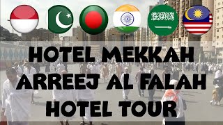 Hotel Areej Al Falah Ibrahim Alkhalil Makkah  A Walk to Hotel  Cheap Hotel Mecca Hotel Murah Umroh [upl. by Anaert]