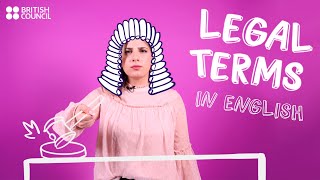 Legal terms in English  a Mini English Lesson [upl. by Agnot]