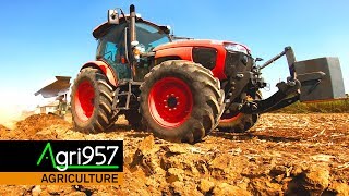 HARD PLOUGHING on CLAY SOIL KUBOTA M5111 amp NARDI  ARATURA IMPEGNATIVA TERRENO ARGILLOSO [upl. by Eltsirhc]