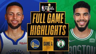 WARRIORS at CELTICS  FULL GAME 4 NBA FINALS HIGHLIGHTS  June 10 2022 [upl. by Aicirtal142]