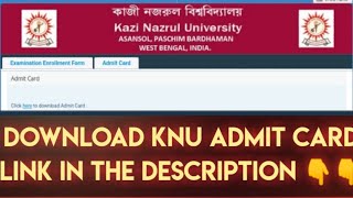 How To Download KNU Admit CardBB collegeRICIS INSTITUTIONSRIIT [upl. by Akinal49]