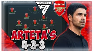 Replicate Mikel Artetas Arsenal Tactics in FC24 [upl. by Anicul]