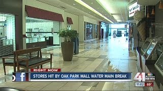 Water main break at Oak Park Mall [upl. by Notsa]