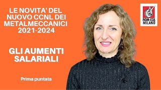 Rinnovo del contratto dei metalmeccanici gli aumenti salariali nel CCNL 2021 [upl. by Hareehat574]