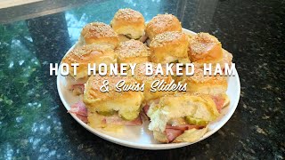 HOT HONEY BAKED HAM AND SWISS SLIDERS [upl. by Ethelstan]