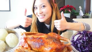 Traditional German Christmas food roast goose amp red cabbage German recipe 17 德國傳統聖誕節晚餐 [upl. by Henryk]