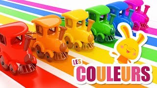 Apprendre les couleurs avec les trains  Chansons et comptines Titounis [upl. by Ilojna881]