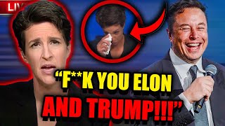 MSNBC Host Rachel Maddow EXPLODES CRYING After Elon Musk ANNOUNCED Hes BUYING MSNBC amp FIRING HER [upl. by Ainoet946]