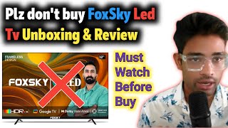 Foxsky 32 inch Led Tv  foxsky led tv unboxing  Foxsky led tv price  Foxsky 32 Inch led tv review [upl. by Cates]