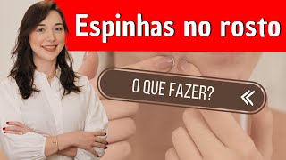 ESPINHAS NO ROSTO O QUE FAZER  Dra Marina Hayashida Dermatologista [upl. by Akiemahs]