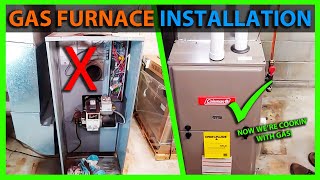 How To Install a Gas Furnace  Complete Process [upl. by Jessamyn]