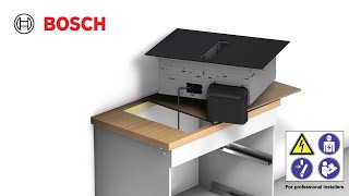 How to install a Bosch 2in1 cooktops with integrated ventilation [upl. by Trilbie729]