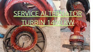 Service Alternator Turbine 1400 kw [upl. by Htebharas]