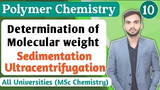 Sedimentation method I Ultracentrifugation method I Determination of molecular weight of polymers [upl. by Kaspar]