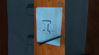 3dart howto draw 3dletterdrawing 3D LETTER I [upl. by Yboc]