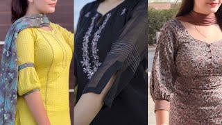 60 Latest different type of kurti sleeves design latest new kurti [upl. by Oribel83]