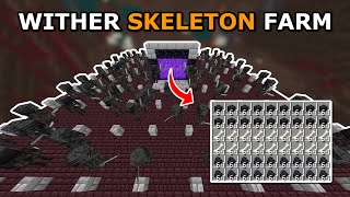 Best Easy Wither Skeleton Skull Farm Minecraft 121  130 per Hour [upl. by Tica472]