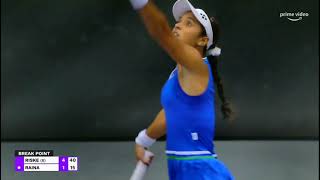 Highlights Ankita Raina vs Alison Riske  WTA 250 Courmayeur Ladies Open R1 [upl. by Eserahs]