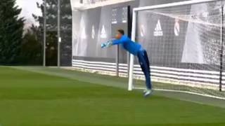 Keylor Navas reprise Rene Higuita’s crazy ‘Scorpion Kick’ save for Real Madrid [upl. by Muhcan]